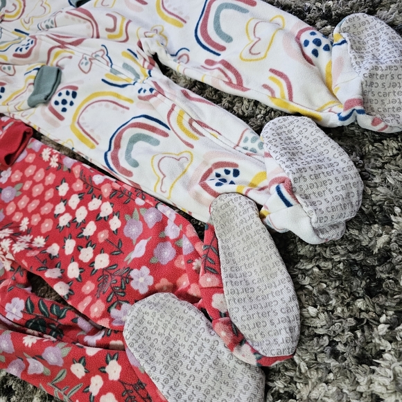 Carters 3T Warm Footie Pj Pajamas - Picture 4 of 4